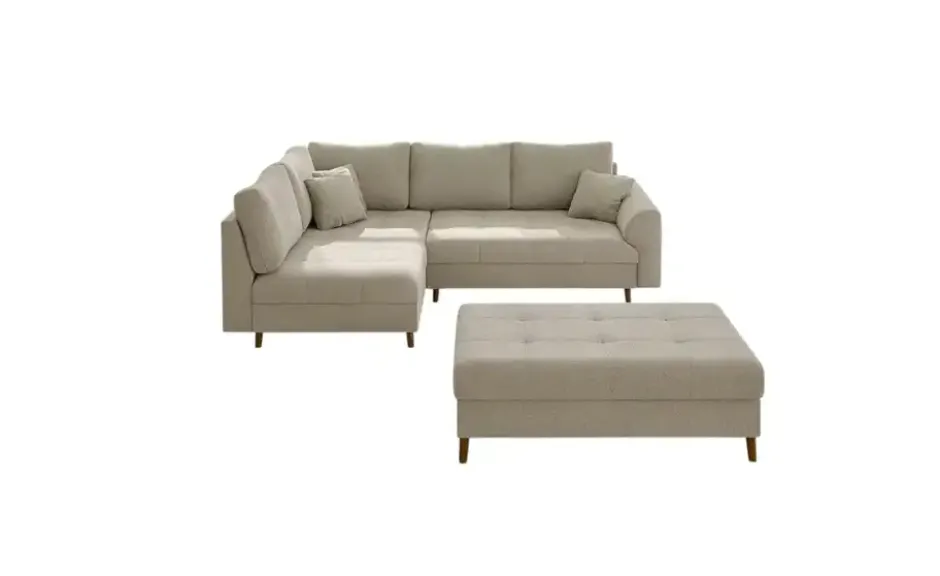 S-STYLE Ecksofa mit Hocker Lars