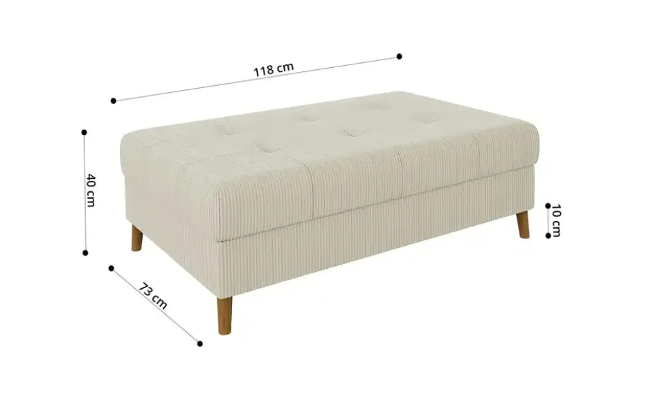 S-STYLE Ecksofa mit Hocker Maya