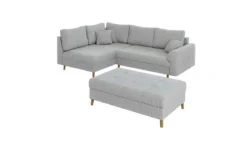 S-STYLE Ecksofa mit Hocker Maya