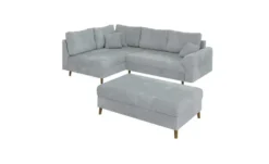 S-STYLE Ecksofa mit Hocker Trygve