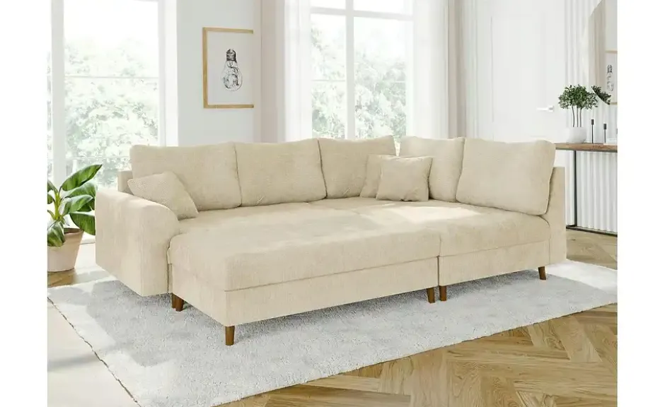 S-STYLE Ecksofa mit Hocker Trygve