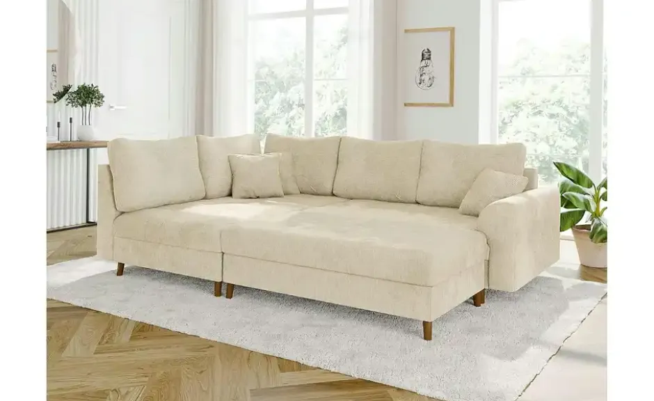 S-STYLE Ecksofa mit Hocker Trygve