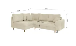 S-STYLE Ecksofa mit Hocker Trygve