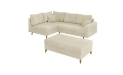 S-STYLE Ecksofa mit Hocker Trygve