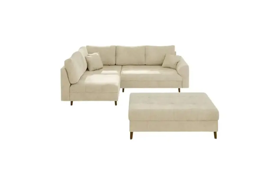 S-STYLE Ecksofa mit Hocker Trygve