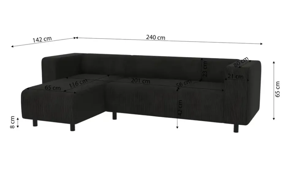S-STYLE Ecksofa Oskar