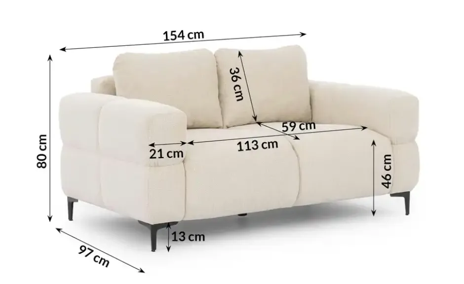 S-STYLE Einzelsofa Cardea