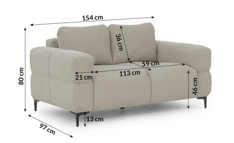 S-STYLE Einzelsofa Cardea
