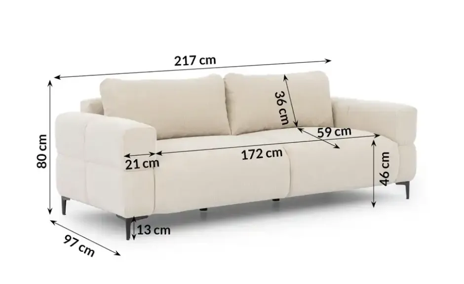 S-STYLE Einzelsofa Cardea