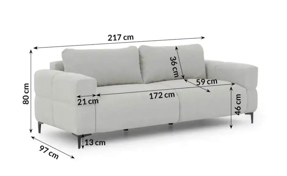 S-STYLE Einzelsofa Cardea