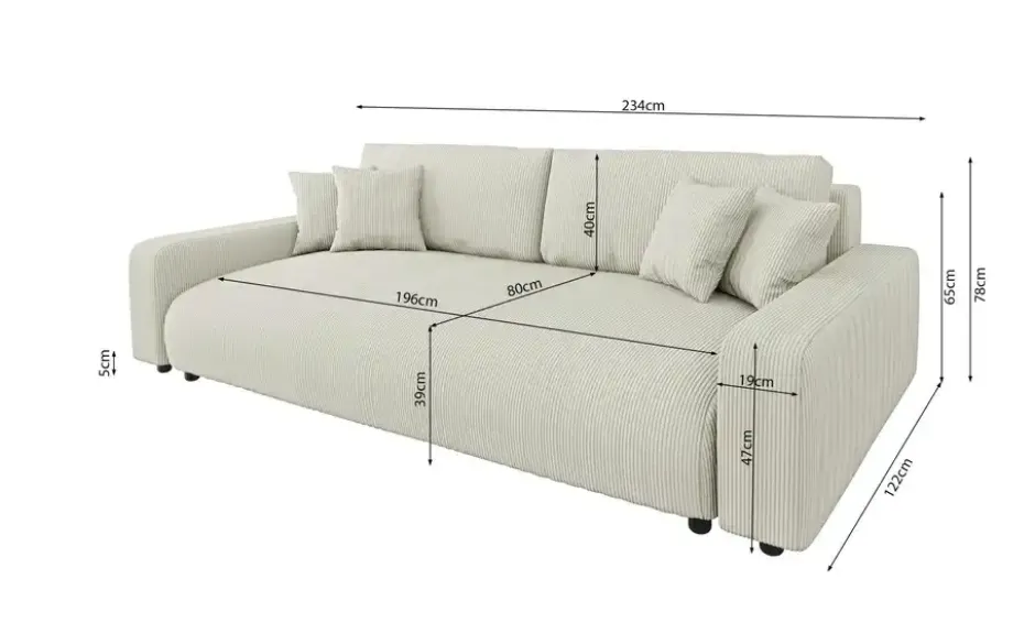 S-STYLE Einzelsofa Emma