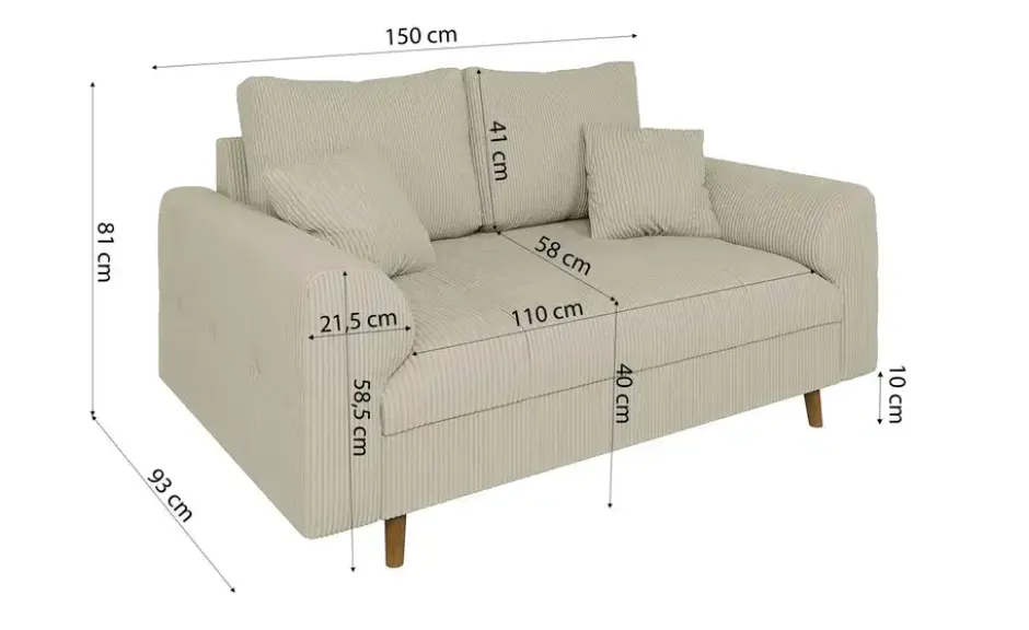 S-STYLE Einzelsofa Maya