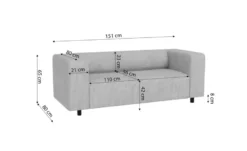 S-STYLE Einzelsofa Oskar