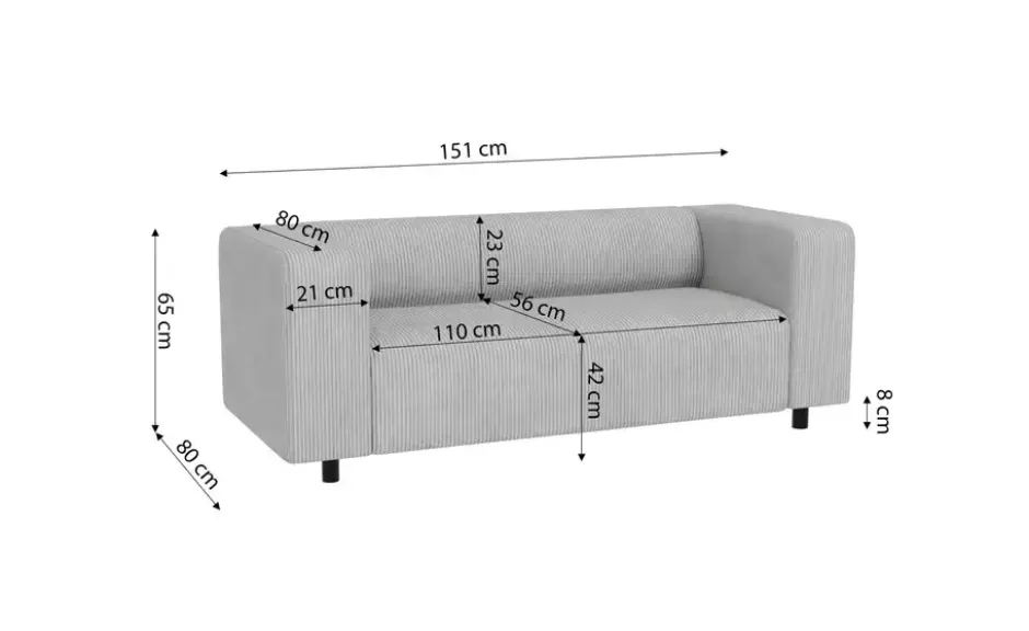 S-STYLE Einzelsofa Oskar