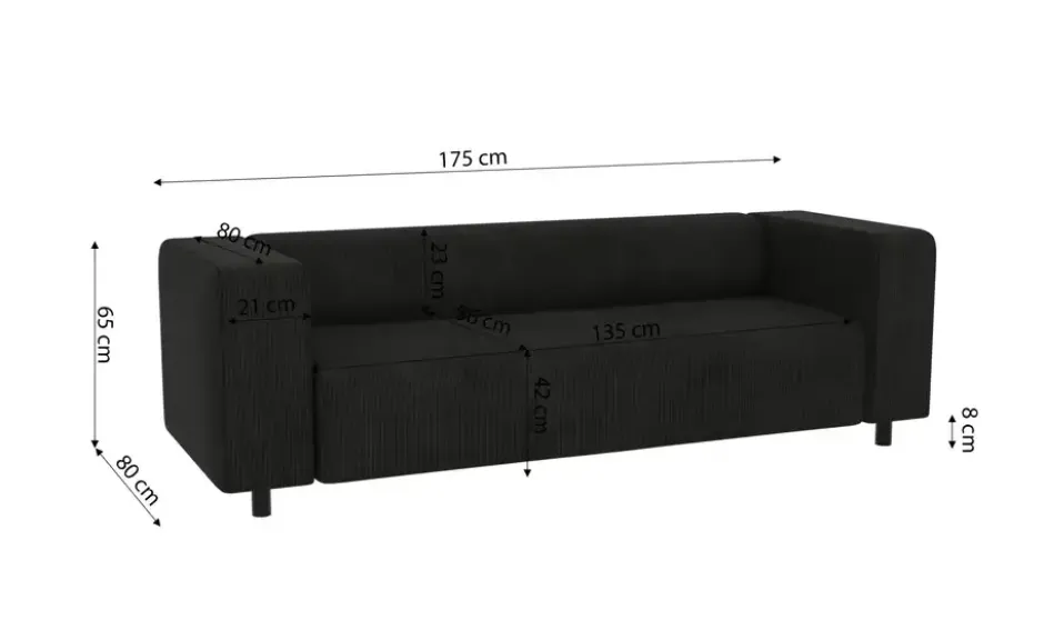 S-STYLE Einzelsofa Oskar