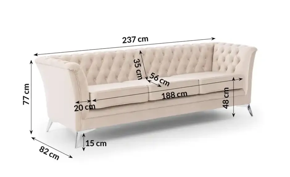 S-STYLE Einzelsofa Wilhelm