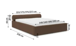 S-STYLE Polsterbett Josy