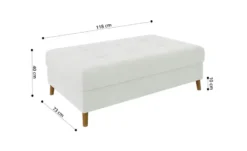 S-STYLE Wohnlandschaft mit Hocker Lars