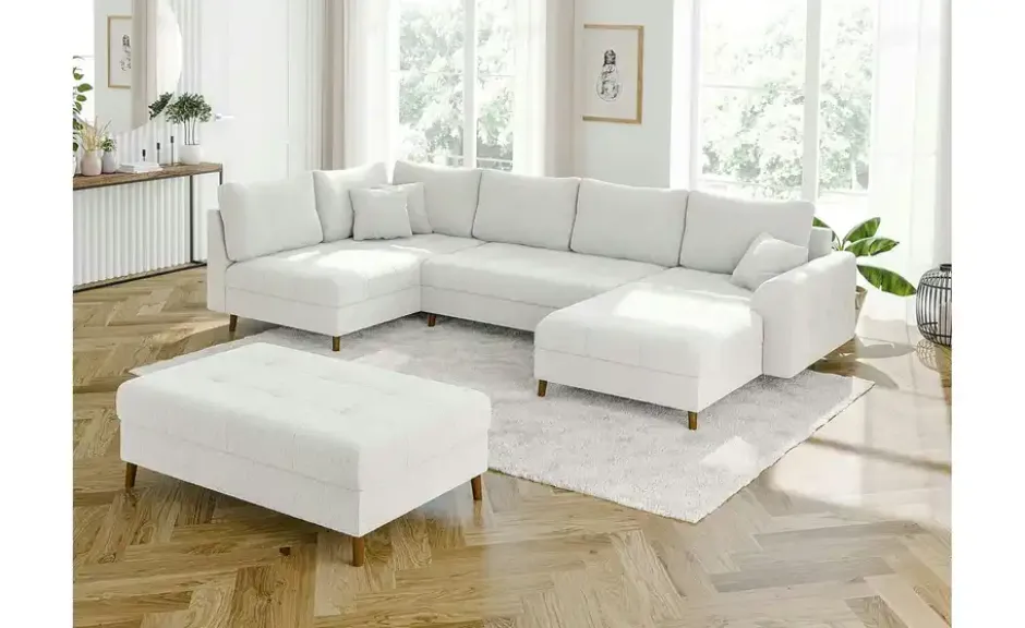 S-STYLE Wohnlandschaft mit Hocker Lars