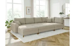 S-STYLE Wohnlandschaft mit Hocker Lars