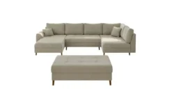 S-STYLE Wohnlandschaft mit Hocker Lars