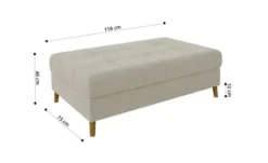 S-STYLE Wohnlandschaft mit Hocker Lars