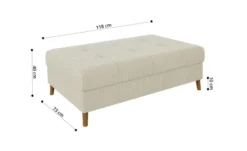S-STYLE Wohnlandschaft mit Hocker Maya