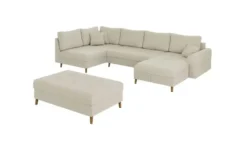 S-STYLE Wohnlandschaft mit Hocker Maya