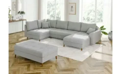 S-STYLE Wohnlandschaft mit Hocker Maya