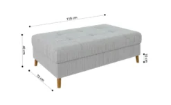S-STYLE Wohnlandschaft mit Hocker Maya