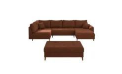 S-STYLE Wohnlandschaft mit Hocker Maya
