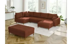S-STYLE Wohnlandschaft mit Hocker Maya