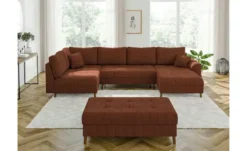 S-STYLE Wohnlandschaft mit Hocker Maya