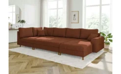 S-STYLE Wohnlandschaft mit Hocker Maya