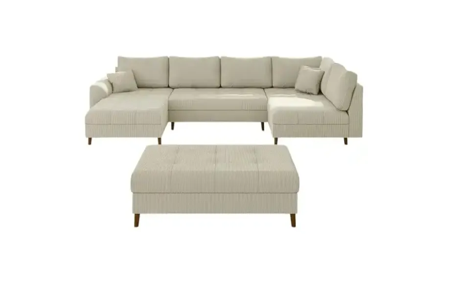 S-STYLE Wohnlandschaft mit Hocker Maya