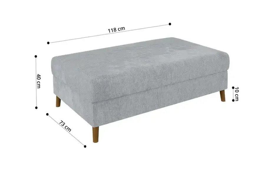 S-STYLE Wohnlandschaft mit Hocker Trygve