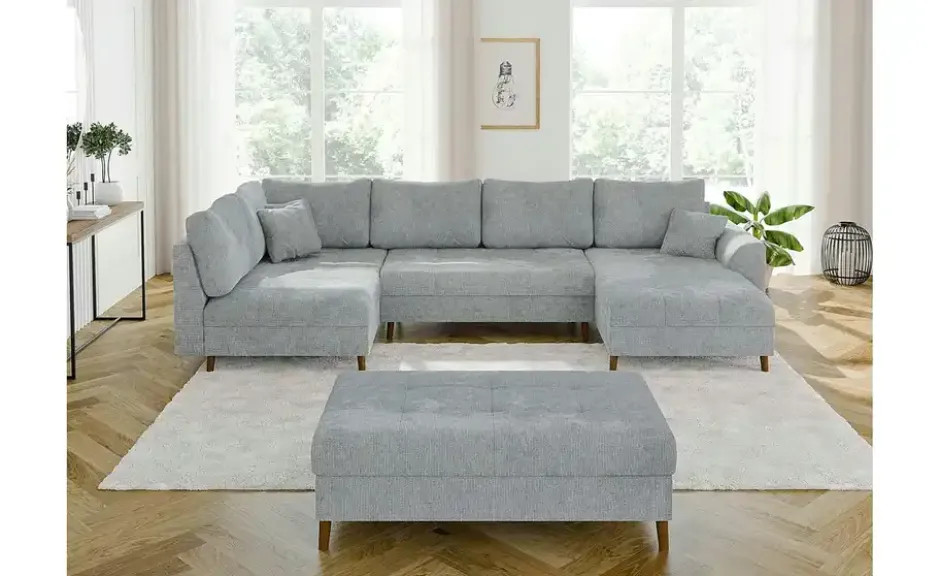 S-STYLE Wohnlandschaft mit Hocker Trygve