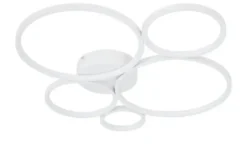 Trio LED-Deckenleuchte, Kreise, weiß Rondo