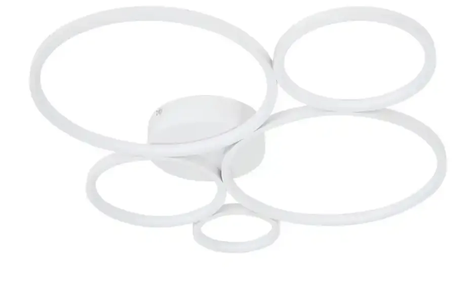 Trio LED-Deckenleuchte, Kreise, weiß Rondo