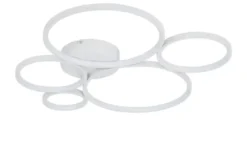 Trio LED-Deckenleuchte, Kreise, weiß Rondo