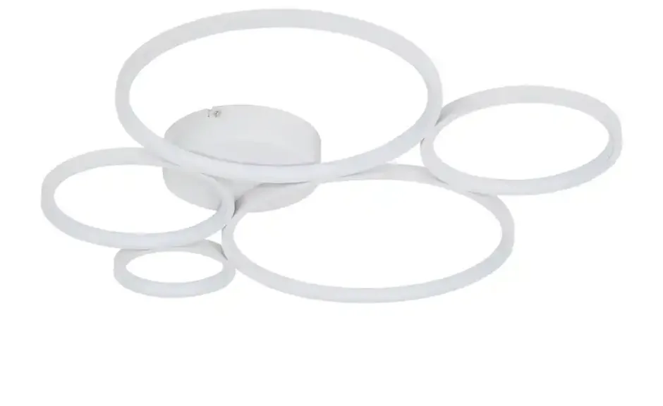 Trio LED-Deckenleuchte, Kreise, weiß Rondo