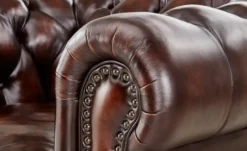 uno Ledersessel Chesterfield