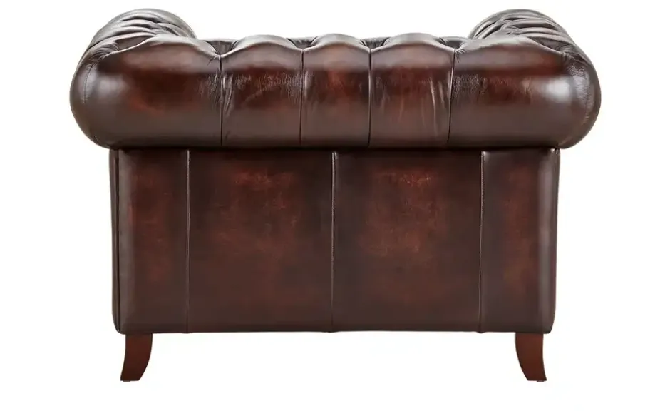 uno Ledersessel Chesterfield