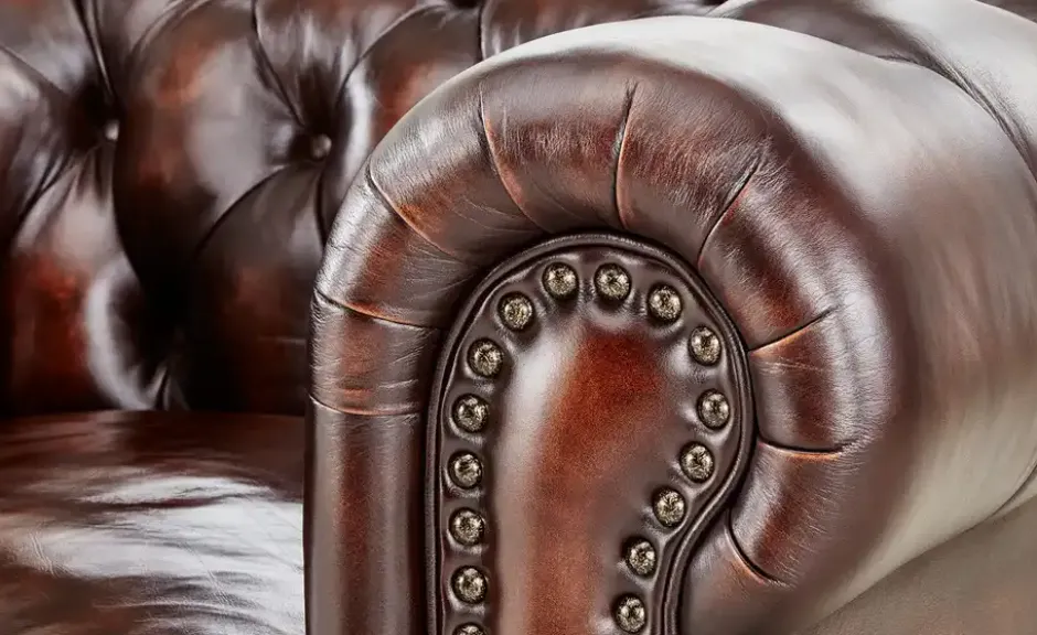 uno Ledersessel Chesterfield