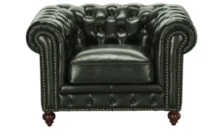 uno Ledersessel Chesterfield