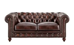 uno Ledersofa Chesterfield