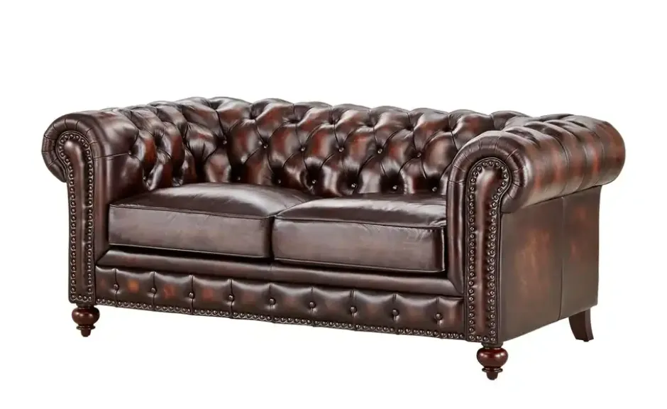 uno Ledersofa Chesterfield