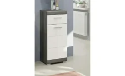 Unterschrank SCHLOONSEE, Breite 37cm, 1 Tür, 1 Schubkasten, 2 Fächer, MDF-Front in verschiedenen Farben erhältlich, Badmöbel, Badschrank, Kommode, Bad Schloonsee