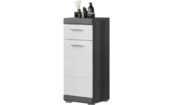 Unterschrank SCHLOONSEE, Breite 37cm, 1 Tür, 1 Schubkasten, 2 Fächer, MDF-Front in verschiedenen Farben erhältlich, Badmöbel, Badschrank, Kommode, Bad Schloonsee