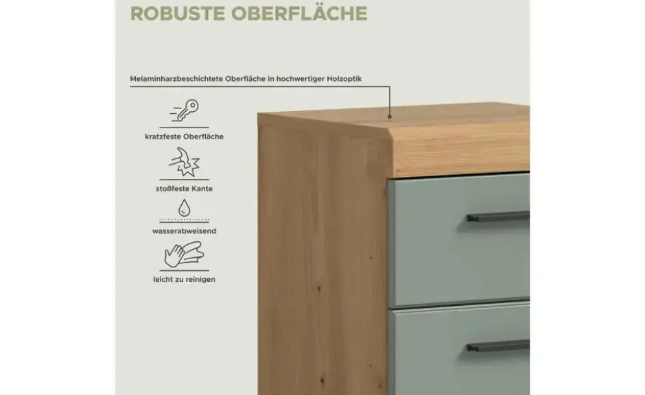 Unterschrank SCHLOONSEE, Breite 37cm, 1 Tür, 1 Schubkasten, 2 Fächer, MDF-Front in verschiedenen Farben erhältlich, Badmöbel, Badschrank, Kommode, Bad Schloonsee